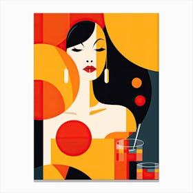 Coctail abstract art Canvas Print