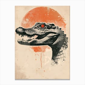 Alligator Head Canvas Print Canvas Print