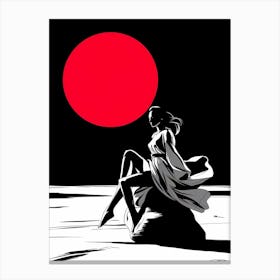 Samurai Girl Canvas Print