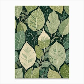 Green Leaves Canvas Print