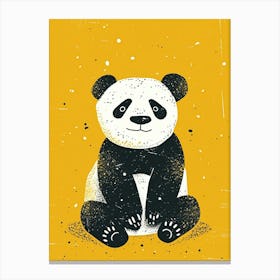 Yellow Panda 1 Canvas Print