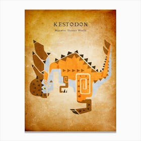 Kestodon Vintage Canvas Print