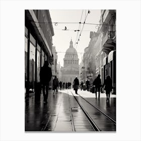 Marseille, France, Mediterranean Black And White Photography Analogue 2 Canvas Print