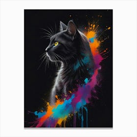 Cat Color Canvas Print