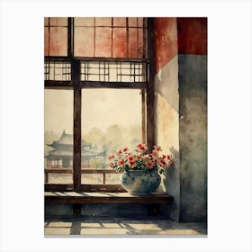 Chinese Window Canvas Print