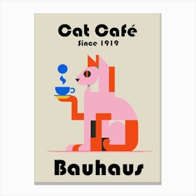 Cat Cafe Since 1919 Canvas Print