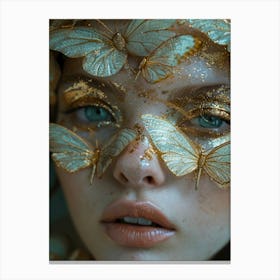 Butterfly Face Canvas Print