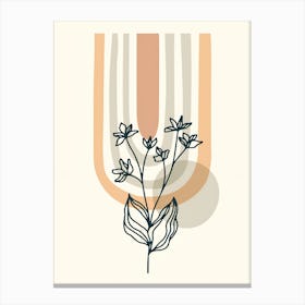 Flower Vector Illustration Canvas Print