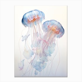 Box Jellyfish Watercolour Painting 8 Canvas Print