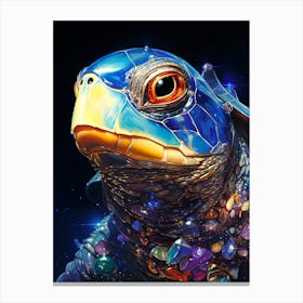 Turtle With Jewels Canvas Print