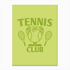 Retro Poster Tennis Club Retro Wall Decor Groovy Poster Trendy Wall Art Retro Groovy Print Vintage Art Retro Art Canvas Print