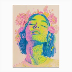 Psychedelic Girl 3 Canvas Print