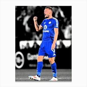 Jamie Vardy Of Leicester City Canvas Print