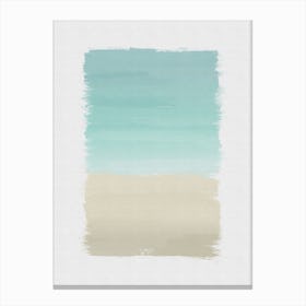 Turquoise Abstract Canvas Print