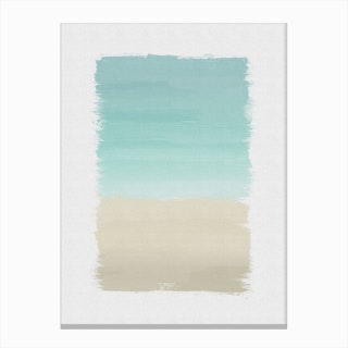 Turquoise Abstract Canvas Print