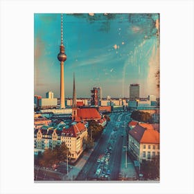 Berlin Polaroid Inspired 1 Canvas Print