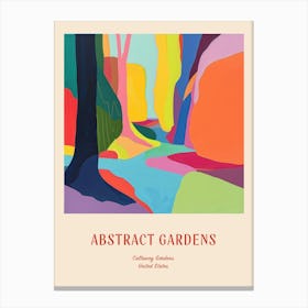 Colourful Gardens Callaway Gardens Usa 4 Red Poster Canvas Print