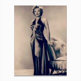 Marilyn Monroe In Black Dress Toile