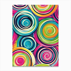 Colorful Swirls 3 Canvas Print