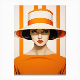 Orange Hat 1 Canvas Print