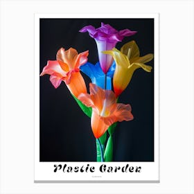 Bright Inflatable Flowers Poster Gladiolus 1 Canvas Print
