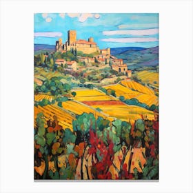 Volterra Italy 1 Fauvist Painting Canvas Print