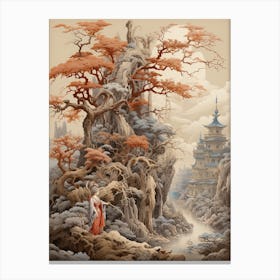 Japanese Andromeda Victorian Style 2 Canvas Print