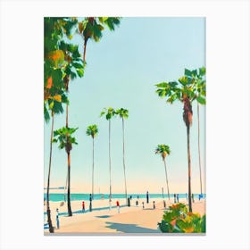 Long Beach, California Contemporary Illustration   Canvas Print