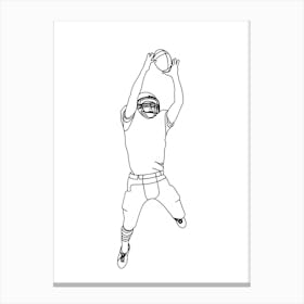 Football Player Catching A Ball Toile