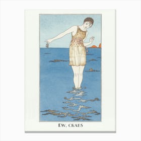 Ew Crabs Art Deco Canvas Print