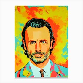 Andrew Lincoln Colourful Pop Movies Art Movies Canvas Print