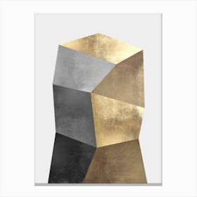 Gold and metal art 1 Canvas Print