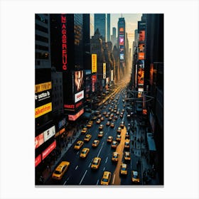 Urban Symphony The Streets of Manhattan Canvas Print