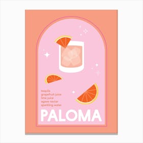 Paloma Cocktail Canvas Print