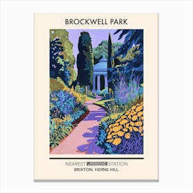 Brockwell Park London Parks Garden 4 Canvas Print