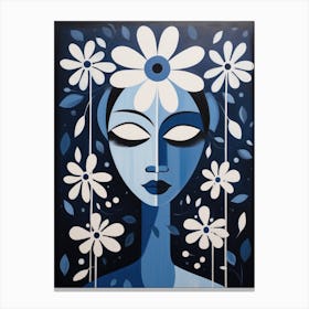 Blue Flower 1 Canvas Print