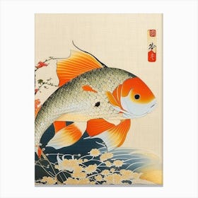 Kawarimono Hikari Koi Fish Ukiyo E Style Japanese Canvas Print