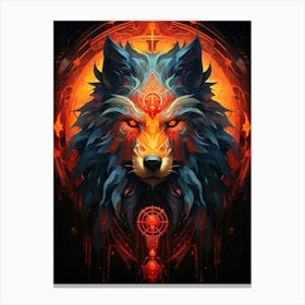 Wolf Mysterious Canvas Print