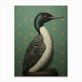 Ohara Koson Inspired Bird Painting Loon 3 Canvas Print