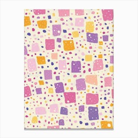 Pastel Squares 1 Canvas Print