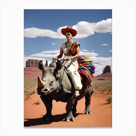 Frida in Mounment Valley Canvas Print