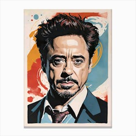 Robert Downey Junior Canvas Print