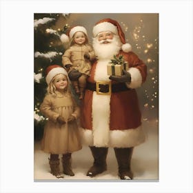 Santa Claus With Children 4 Canvas Print