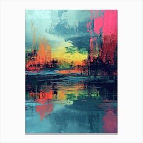 Abstract Painting | Pixel Art Series 5 Canvas Print