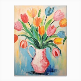 Flower Painting Fauvist Style Tulip 1 Canvas Print