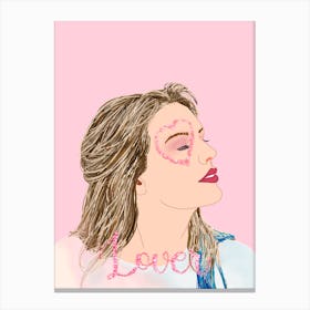 Lover Era -  Taylor Swift portrait  Canvas Print