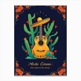 Mexican Guitar Canvas Print