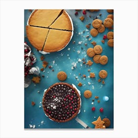 Christmas Cookies And Pies 1 Stampe su tela