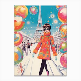 Fantasy Holidays In Paris Kitsch 3 Canvas Print