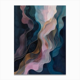 Abstract Wave Painting Canvas Print